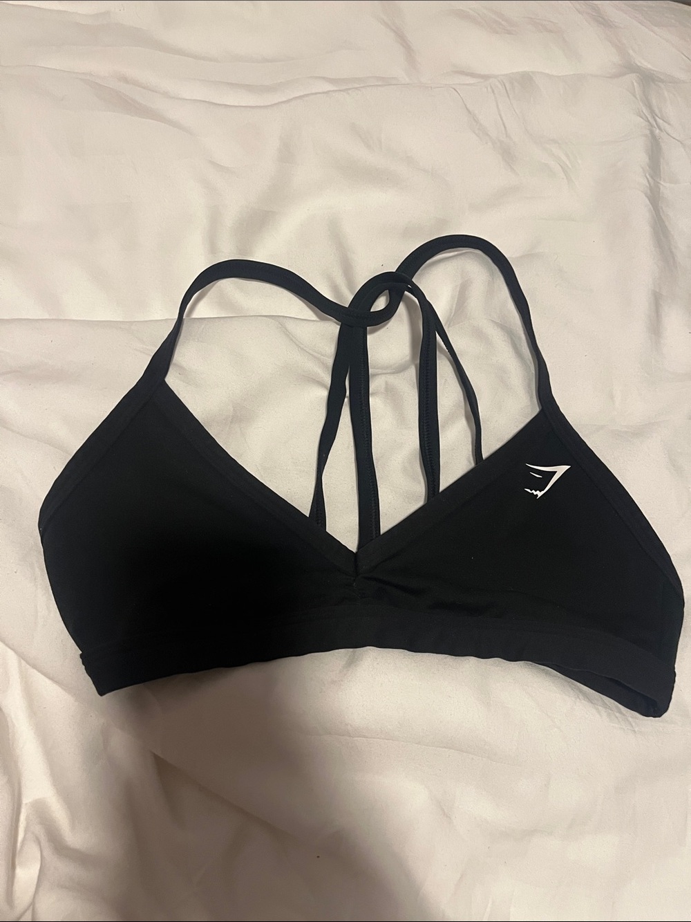 Gymshark Black Strappy Medium-Support Sports Bra